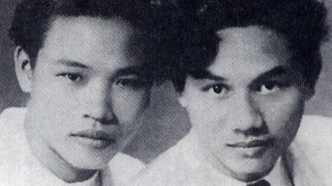 Nhà thơ Huy Cận (trái) và nhà thơ Xuân Diệu là những người bạn 'tri âm, tri kỷ' trong suốt cả cuộc đời.