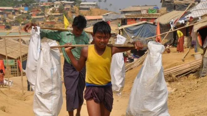 Hundreds of thousands of Rohingya have fled their homes
