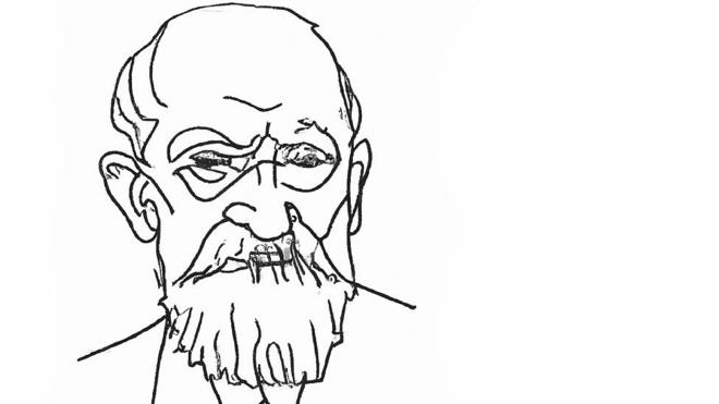 Dibujo de Sigmund Freud