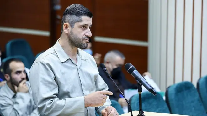 سیدمحمد حسینی در محکمه قوه قضائیه متهم به افساد فی الارض و محکوم به اعدام، به خاطر مجرم شناخته شدن برای اتهام قتل روح الله عجمیان بسیجی کشته شده در مراسم چهلم حدیث نجفی