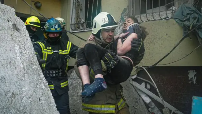 Спасенная женщина