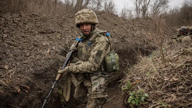 Украинский военный в конце марта 2025 года