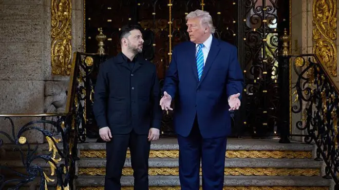 Trump przyjął Zełenskiego na spotkaniu i prywatnym lunchu w swojej rezydencji Mar-a-Lago na Florydzie 28 grudnia 2025 roku