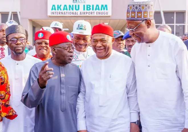 Bola Tinubu na Hope Uzodimma