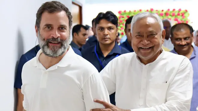 राहुल गांधी और नीतीश कुूमार