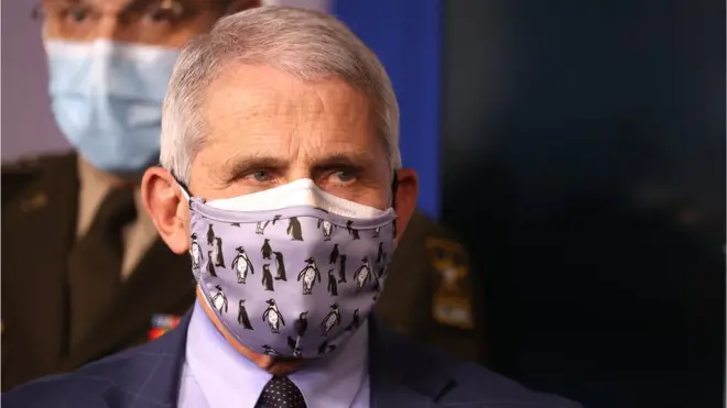 Fauci ha recomendado con anterioridad el uso de dos mascarillas.