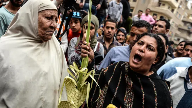 سيدة مسيحية في مصر