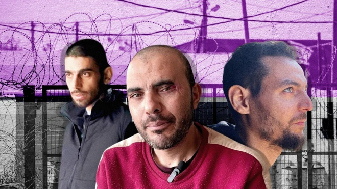 Hamad al-Dahdouh, Mohammad Abu Tawileh, y Abdul Karim Mushtaha.