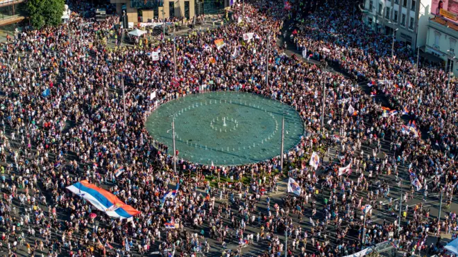 Protest na Slaviji, 28 juna 2025. godine