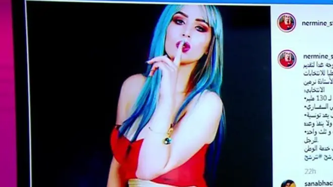 قررت فنانة استعراضية تونسية الترشح للانتخابات الرئاسية في تونس. وعرفت نرمين صفر باثارتها للجدل على مواقع التواصل الاجتماعي خاصة بالرقص والغناء