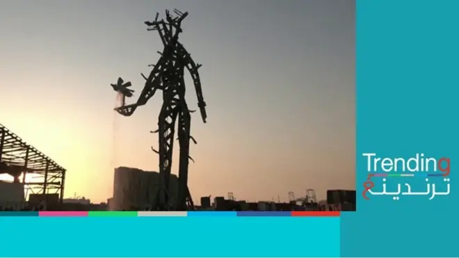 نصب تذكاري مصنوع من حطام انفجار مرفأ بيروت يثير مشاعر متباينة