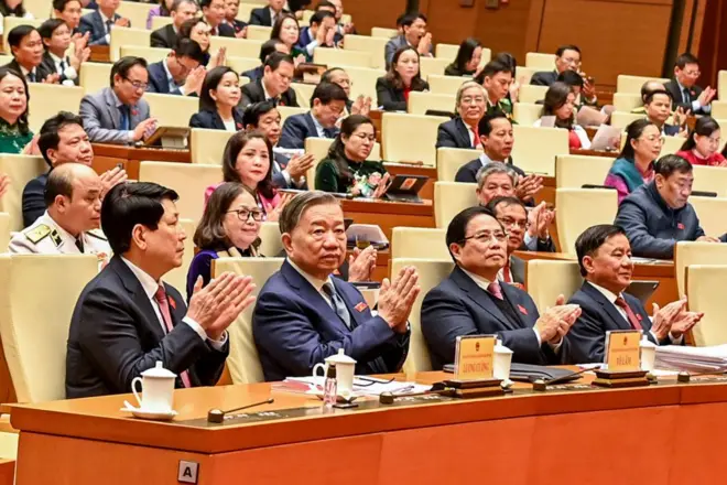 Phiên họp bất thường của Quốc hội Việt Nam khai mạc tại Hà Nội vào ngày 12/2/2025