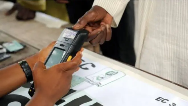 Person wey dey vote.