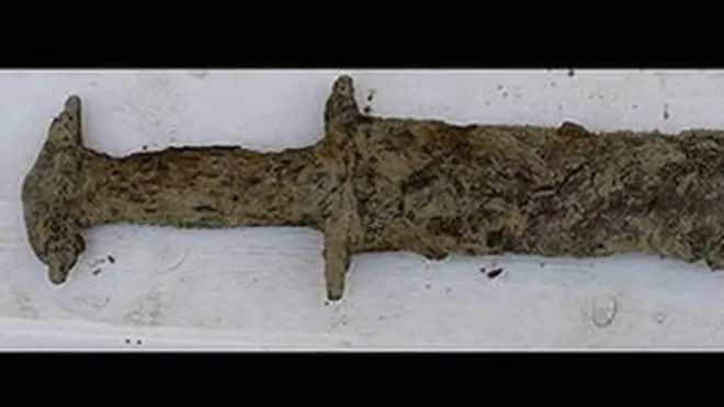 Древний меч прекрасно сохранился