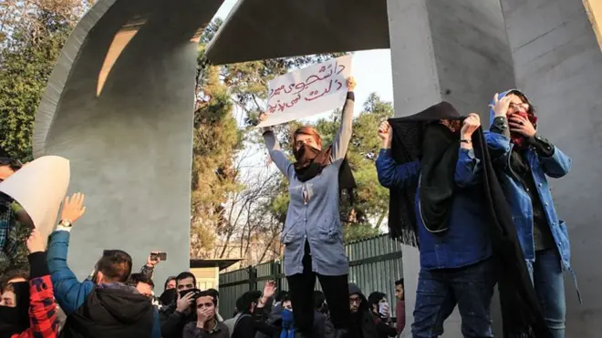 30 dekabrda Tehran etirazları