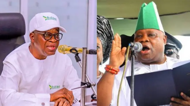 Aworan Oyetọla ati Adeleke