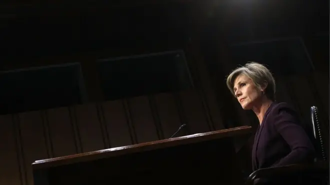 Пані Йейтс заявила, що попереджала щодо недостовірної інформації, яку надав пан Флінн про свої контакти із російським послом Сергієм Кисляком