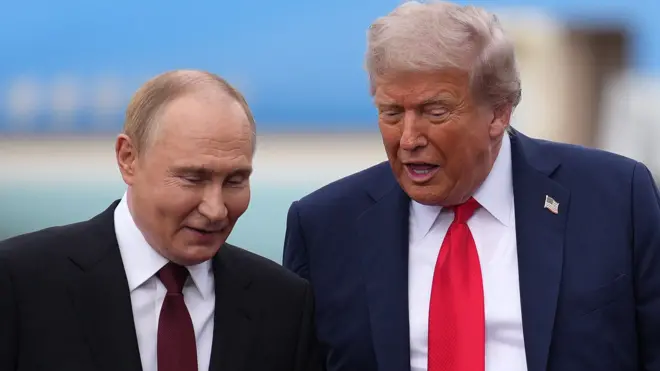 Russian President Vladimir Putin (left) and US President Donald Trump. File photo