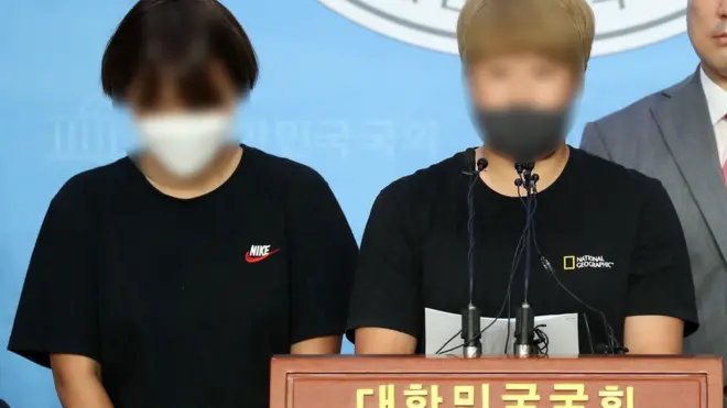 피해 내용 증언하는 고 최숙현 선수 동료들