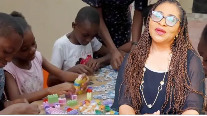 Aworan oludasilẹ Tabitha Home atawọn ọmọ ibẹ