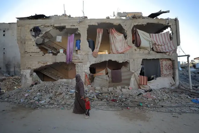 Разрушенный дом в секторе Газа