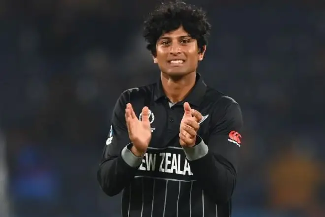 रचिन रविंद्र, नेदरलँड्सविरुद्ध वर्ल्ड कप मॅचदरम्यान