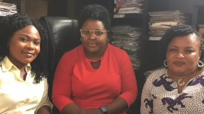 Di three women wey survive di boat accident.