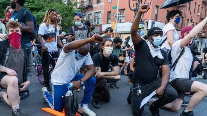 Na protestu u Njujorku