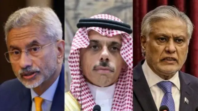 सौदी अरेबियाच्या परराष्ट्रमंत्र्यांची भारत आणि पाकिस्तानशी चर्चा ?
