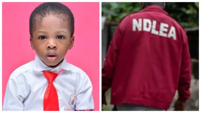 Late Ivan and back view of one NDLEA officer