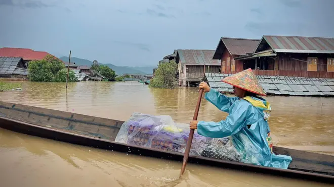 ၂၀၂၄ ခုနှစ်၊ စက်တင်ဘာလတုန်းက အင်းလေးမှာ ရေကြီးမှု အခြေအနေ