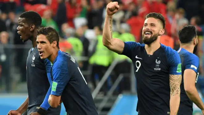 Prancis maju ke final Piala Dunia untuk ketiga kalinya sejak 1998 setelah menang 1-0 atas Belgia.