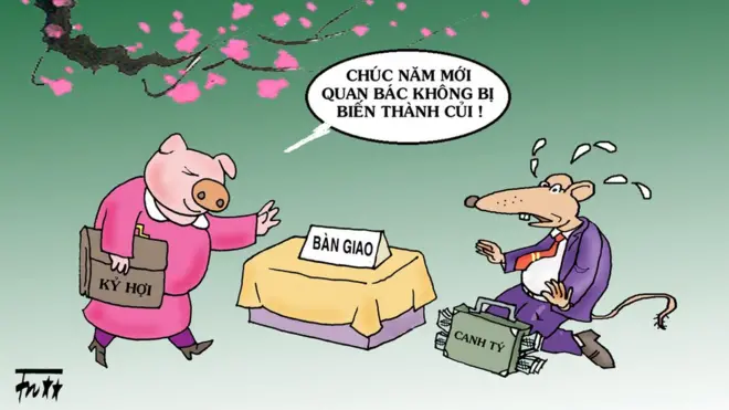 Tranh biếm họa chống tham nhũng