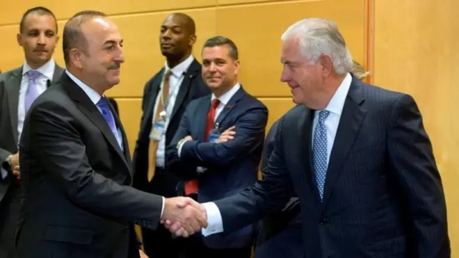 Dışişleri Bakanı Mevlüt Çavuşoğlu ve ABD Dışişleri Bakanı Rex Tillerson (Arşiv)