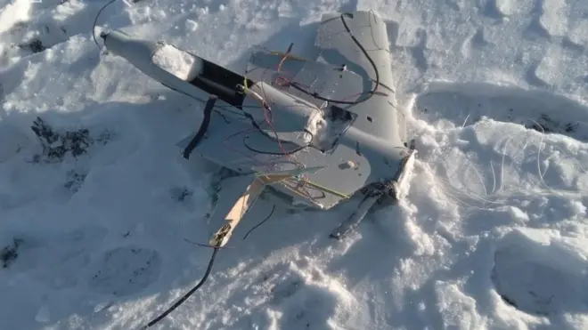 Держприкордон служба показала фото збитого 10 січня дрона