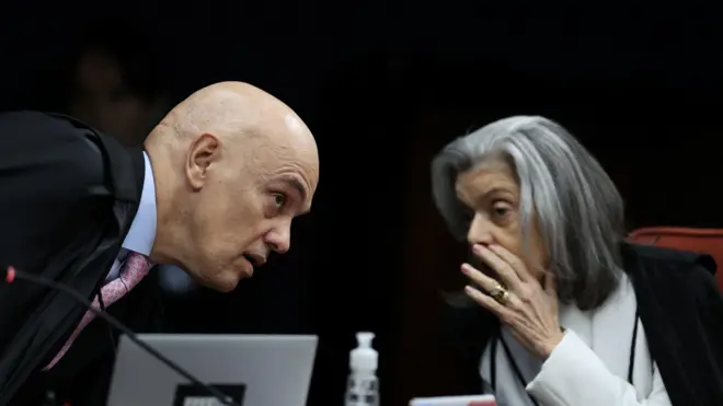 Alexandre de Moraes e Cármen Lúcia