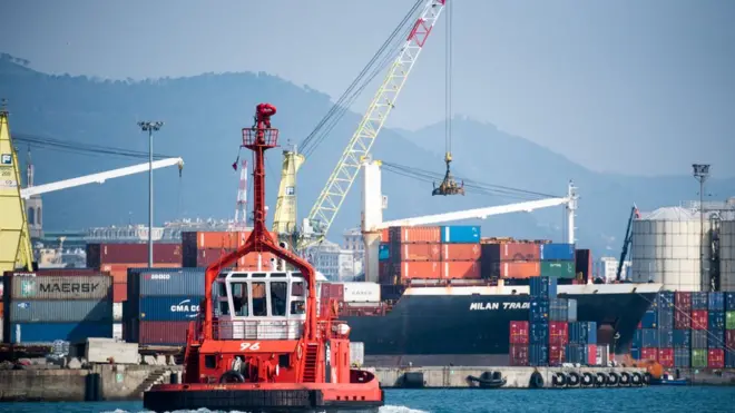 Cenova limanından bir görüntü