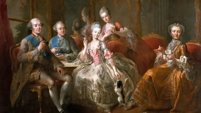 Antes de la caída: el cuadro del Duque de Penthièvre y su familia, pintado por Jean-Baptiste Charpentier, en 1763.