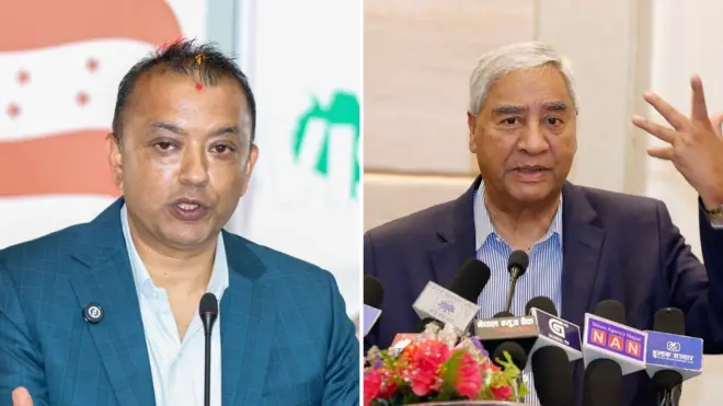 गगन थापा र शेरबहादुर देउवा