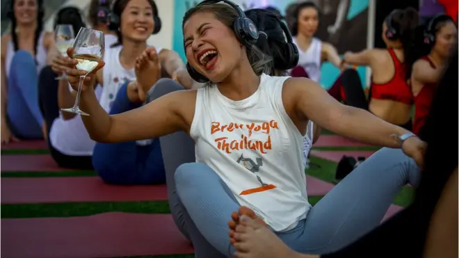 Silent Brew Yoga class in Bangkok