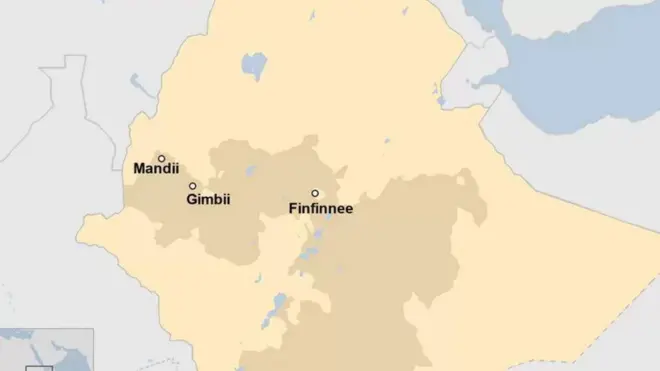 Kaartaa Wallagga Lixaa agarsiisu