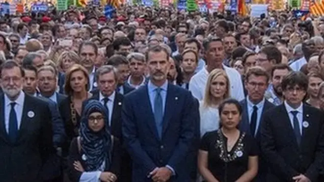 Король Испании впервые после диктатуры Франко принимает участие в демонстрации