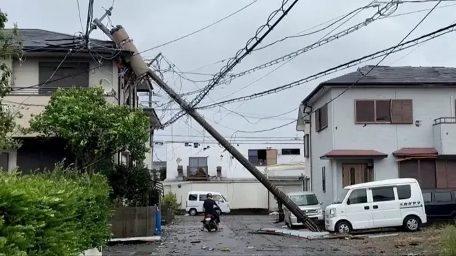 颱風「珊珊」橫掃日本九州 近百人傷
