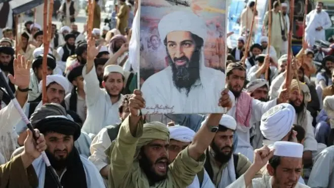 Demonstrasi anti-Amerika Serikat berlangsung di Pakistan tak lama setelah eksekusi terhadap bin Laden tahun 2011.