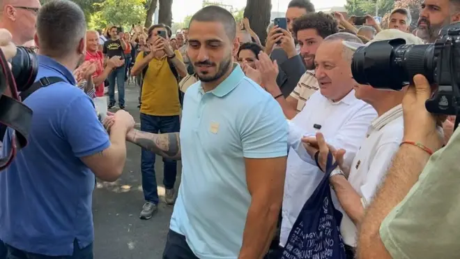 Milan Isakov prilikom dolaska na sud