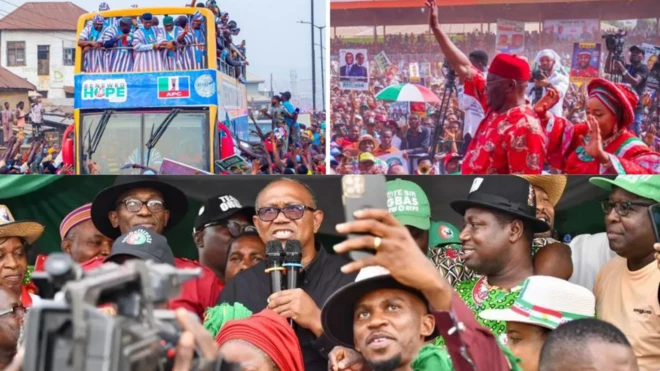 Political parties dey do campaign ahead of di 2023 general election
