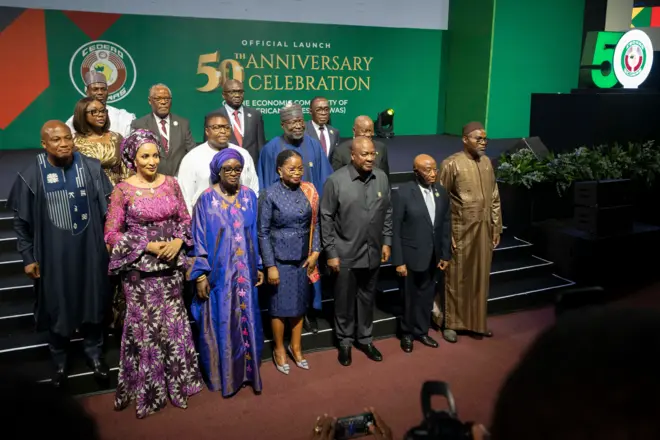 Le Ghana a accueilli les célébrations du 50e anniversaire de la Communauté économique des États de l'Afrique de l'Ouest en avril. 