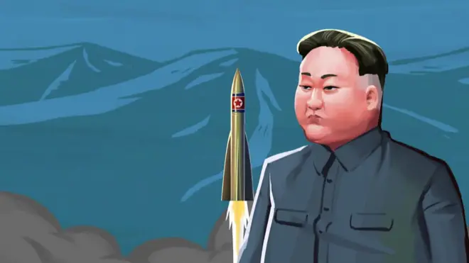 漫畫：金正恩與導彈