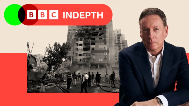 Index image of Frank Gardner and a building in Tehran