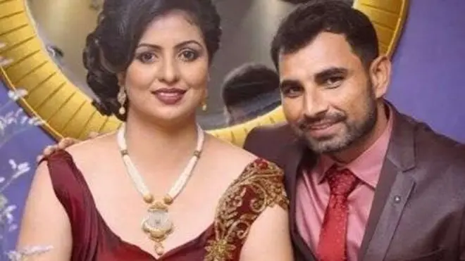 محمد شامی اور ان کی اہلیہ